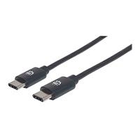 CABLE USB,MANHATTAN,354875,-C V2.0, C-C 2M NEGRO 60W, 480MB CABLE USB,MANHATTAN,354875,-C V2.0, C-C 2M NEGRO 60W, 480MB